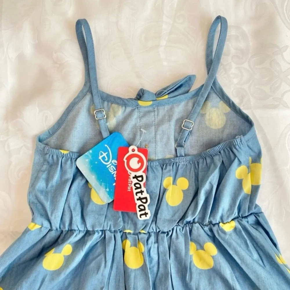 PatPat Mickey Denim Kids Dress - Girls 2T - Picture 10 of 11